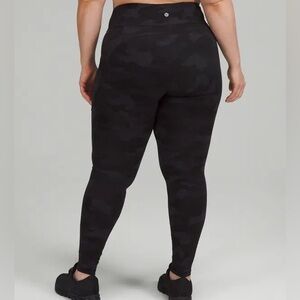 Lululemon Wunder Train High-Rise leggings Heritage 365 Camo Deep Coal Multi